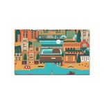 City Painting Town Urban Artwork Sticker Rectangular (100 pack)