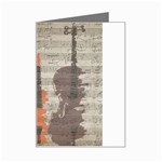 Music Notes Score Song Melody Classic Classical Vintage Violin Viola Cello Bass Mini Greeting Card
