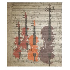 Music Notes Score Song Melody Classic Classical Vintage Violin Viola Cello Bass Duvet Cover Double Side (California King Size) from UrbanLoad.com Front