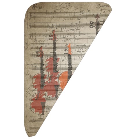 Music Notes Score Song Melody Classic Classical Vintage Violin Viola Cello Bass Belt Pouch Bag (Large) from UrbanLoad.com Front Right