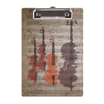 Music Notes Score Song Melody Classic Classical Vintage Violin Viola Cello Bass A5 Acrylic Clipboard