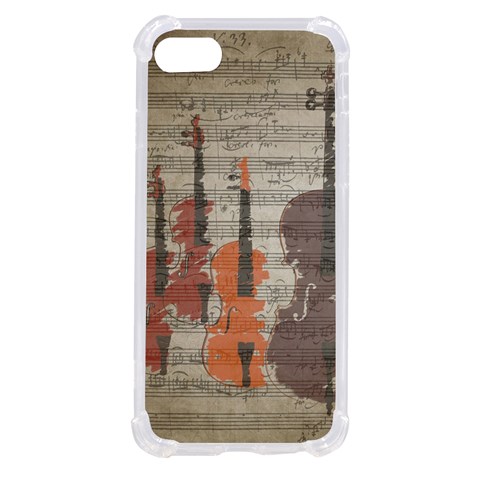 Music Notes Score Song Melody Classic Classical Vintage Violin Viola Cello Bass iPhone SE from UrbanLoad.com Front