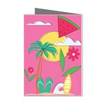 Ocean Watermelon Vibes Summer Surfing Sea Fruits Organic Fresh Beach Nature Mini Greeting Cards (Pkg of 8)