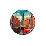 London England Bridge Europe Buildings Architecture Vintage Retro Town City Hat Clip Ball Marker (10 pack)