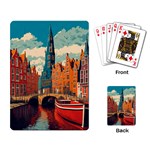 London England Bridge Europe Buildings Architecture Vintage Retro Town City Playing Cards Single Design (Rectangle)