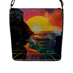 Pretty Art Nice Flap Closure Messenger Bag (L)