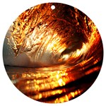 Wave Art Mood Water Sea Beach UV Print Acrylic Ornament Round