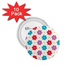 Abstract Art Pattern Colorful Artistic Flower Nature Spring 1.75  Buttons (10 pack)