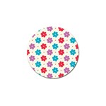 Abstract Art Pattern Colorful Artistic Flower Nature Spring Golf Ball Marker (4 pack)