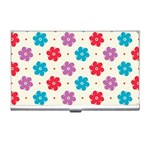 Abstract Art Pattern Colorful Artistic Flower Nature Spring Business Card Holder