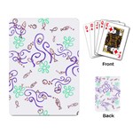 Fish Lilies Sea Aquatic Flowers Algae Bubble Animal Wildlife Nature Ocean Playing Cards Single Design (Rectangle)