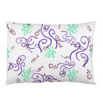 Fish Lilies Sea Aquatic Flowers Algae Bubble Animal Wildlife Nature Ocean Pillow Case (Two Sides)