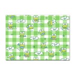 Frog Cartoon Pattern Cloud Animal Cute Seamless Sticker A4 (10 pack)
