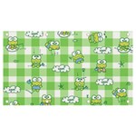 Frog Cartoon Pattern Cloud Animal Cute Seamless Banner and Sign 7  x 4 