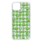 Frog Cartoon Pattern Cloud Animal Cute Seamless iPhone 14 Plus TPU UV Print Case