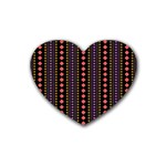 Beautiful Digital Graphic Unique Style Standout Graphic Rubber Heart Coaster (4 pack)