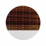 Beautiful Digital Graphic Unique Style Standout Graphic Marble Wood Coaster (Round)