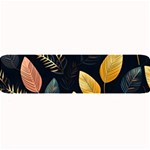 Gold Yellow Leaves Fauna Dark Background Dark Black Background Black Nature Forest Texture Wall Wall Large Bar Mat