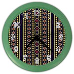 Background Art Pattern Design Color Wall Clock