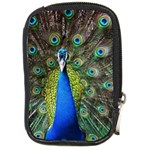 Peacock Bird Feathers Pheasant Nature Animal Texture Pattern Compact Camera Leather Case