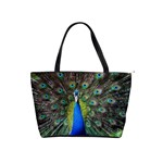 Peacock Bird Feathers Pheasant Nature Animal Texture Pattern Classic Shoulder Handbag
