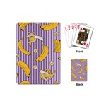 Pattern Bananas Fruit Tropical Seamless Texture Graphics Playing Cards Single Design (Mini)
