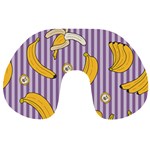 Pattern Bananas Fruit Tropical Seamless Texture Graphics Travel Neck Pillow