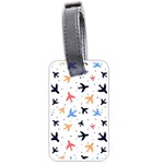 Airplane Pattern Plane Aircraft Fabric Style Simple Seamless Luggage Tag (one side)