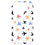 Airplane Pattern Plane Aircraft Fabric Style Simple Seamless iPhone 14 Pro Black UV Print Case