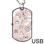 Abstract Leaf Nature Natural Beautiful Summer Pattern Dog Tag USB Flash (One Side)