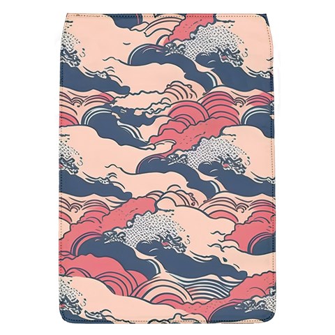 Waves Ocean Sea Water Pattern Rough Seas Digital Art Nature Nautical Removable Flap Cover (L) from UrbanLoad.com Front