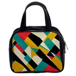 Geometric Pattern Retro Colorful Abstract Classic Handbag (Two Sides)