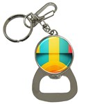 Colorful Rainbow Pattern Digital Art Abstract Minimalist Minimalism Bottle Opener Key Chain