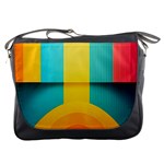 Colorful Rainbow Pattern Digital Art Abstract Minimalist Minimalism Messenger Bag