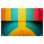 Colorful Rainbow Pattern Digital Art Abstract Minimalist Minimalism Banner and Sign 6  x 4 