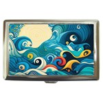 Waves Ocean Sea Abstract Whimsical Abstract Art Pattern Abstract Pattern Water Nature Moon Full Moon Cigarette Money Case