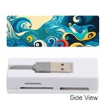Waves Ocean Sea Abstract Whimsical Abstract Art Pattern Abstract Pattern Water Nature Moon Full Moon Memory Card Reader (Stick)
