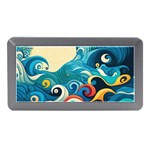 Waves Ocean Sea Abstract Whimsical Abstract Art Pattern Abstract Pattern Water Nature Moon Full Moon Memory Card Reader (Mini)