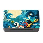 Waves Ocean Sea Abstract Whimsical Abstract Art Pattern Abstract Pattern Water Nature Moon Full Moon Memory Card Reader with CF