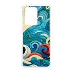 Waves Ocean Sea Abstract Whimsical Abstract Art Pattern Abstract Pattern Water Nature Moon Full Moon Samsung Galaxy S20 Ultra 6.9 Inch TPU UV Case