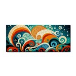 Waves Ocean Sea Abstract Whimsical Abstract Art Pattern Abstract Pattern Nature Water Seascape Hand Towel