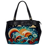 Waves Ocean Sea Abstract Whimsical Abstract Art Pattern Abstract Pattern Nature Water Seascape Oversize Office Handbag