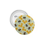 Bees Pattern Honey Bee Bug Honeycomb Honey Beehive 1.75  Buttons