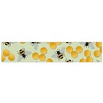 Bees Pattern Honey Bee Bug Honeycomb Honey Beehive Small Premium Plush Fleece Scarf