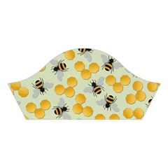 Bees Pattern Honey Bee Bug Honeycomb Honey Beehive Cotton Crop Top from UrbanLoad.com Left Sleeve