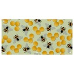 Bees Pattern Honey Bee Bug Honeycomb Honey Beehive Banner and Sign 4  x 2 