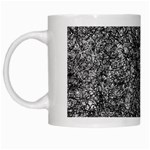 Black and white Abstract expressive print White Mug
