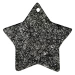 Black and white Abstract expressive print Star Ornament (Two Sides)