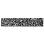 Black and white Abstract expressive print Small Premium Plush Fleece Scarf
