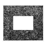 Black and white Abstract expressive print White Wall Photo Frame 5  x 7 